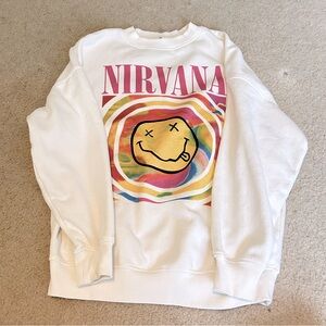 NIRVANA Sweatshirt White- Size XS- Perfect condition!